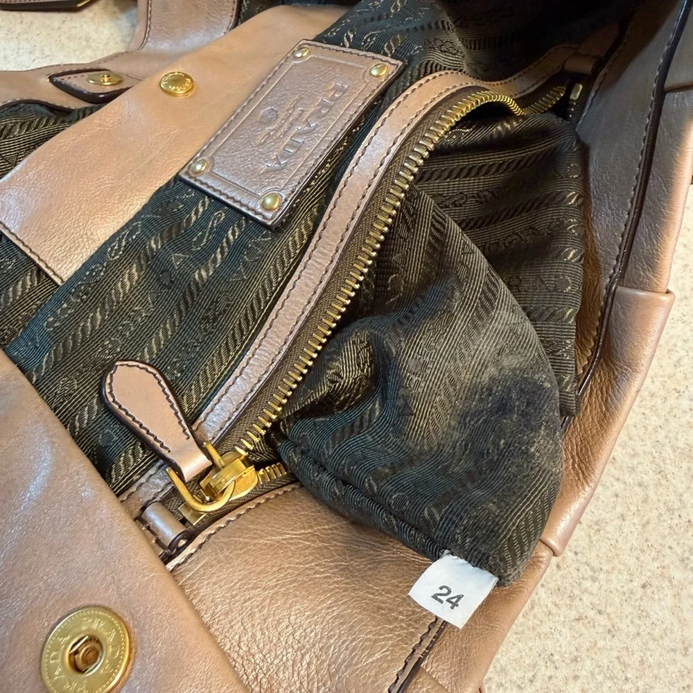 Prada Brown Ombré Shoulder Bag - Picture 16 of 16